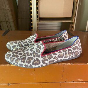 ROTHY'S  Women's Size 9.5 The Loafer Mocha Spot Animal Print Slip On Shoes
